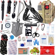 รถ Survival First Aid Kit ชุด Molle เกียร์กลางแจ้งชุดฉุกเฉิน Camping Hiking Trauma Bag ชุดปฐมพยาบาลก