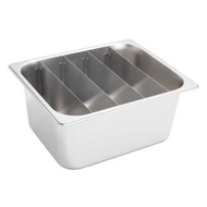 Rectangular Handmade Commercial Stainless Steel Basin Rainbow Ice Cream Box Color Separator Containe