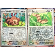 [KW2 Pokemon] [EN] Combo 2 Thẻ 118/159 Sentret, 119/159 Furret - JTGEN