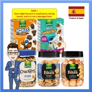 GULLON Mini Bites Cracker 250g | Fish Shapes Biscuit 350g |Hookies Mini Cocoa 250g