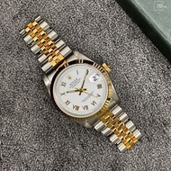 Pre Owned Rolex 68273 White Roman Jubilee Datejust 31mm Watch Only  中古 勞力士 2手 日誌 金銀潤 白面羅馬字 淨錶 97字頭