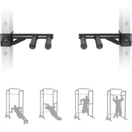 SYL Fitness Dip Bar Attachments for 2" x 2" or 3" x 3" Power Rack - Narrow & Wide Dips Double Handle