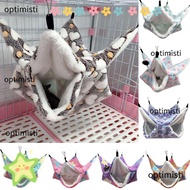 OPTIMISTI Pet Hammock Ferret Rat Hanging Plush Pet Sleeping Bag