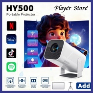 HY500 Smart Projector 4K Mini Projector HD 1080P Portable Projector for phone With WIFI or Bluetooth