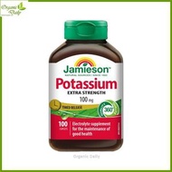 Jamieson - 長效特強健體鉀 營養補充劑 100毫克 100片 [平行進口] 此日期前最佳:2026年12月31日