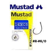 Mustad DEMON LIGHT GAUGE CIRCLE HOOK fishing hook 39951NPBLN mata kail 鱼钩 自杀钩