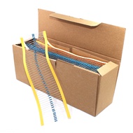 5000pcs 1/4W Metal film resistor 1R~22M 1% 1K 2K 4.7K 10K 51K 100K 2.2R 10R 100R 1M 0R 1R ohm resist