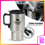 Car Power Outlet Stainless Heating Insulation Cup Port 12V 450ml NJ88