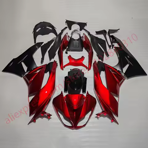 For KAWASAKI 636 ZX6R 2009 2010 2011 2012 Red Black Motorcycle Fairings ZX 6R 09-12 Aftermarket Fair