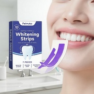 Purple Peroxide Whitening Strips 7pcs | Mint Fresh Gentle Clean Jalur Pemutih Hidrogen Peroksida Ung
