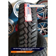 235/75R15 Gajah Tunggal With Free Stainless Tire Valve and 120g Wheel Weights (PRE-ORDER)