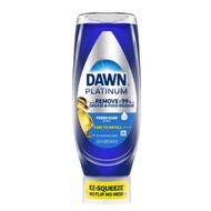 Dawn Ultra Platinum EZ-Squeeze 4X Grease Cleaning Power, Dishwashing Liquid Soap, Refresh Rain / Cle