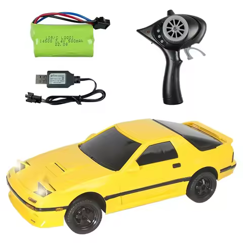 LDRC LDA01 LDA02 RX7 NSX RTR 1/18 2.4G 2WD RC Car Drift Vehicles LED Lights Full Scale Controlled Mo