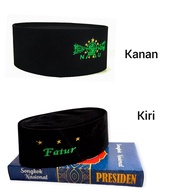 Peci Songkok Hitam Anak Laki Laki Dan Dewasa Logo NU Custom Bordir Nama Bebas