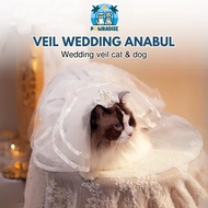 Dog Cat Wedding Veil - Pet Veil/Dog Cat Wedding Veil - Pet Wedding Accessories