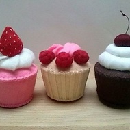 Flannel cupcake educational toys for children