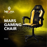 VNEZHA Game Chair GF-GCCMT10-BR2 YEARS WARRANTY - Kerusi gaming office chair gold black red hitam todak pc table gaming
