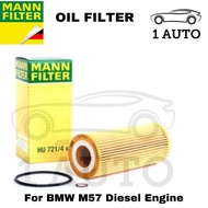 MANN GERMANY OIL FILTER BMW X5 E70 3.0D E60 530d X6 E71 30dX Diesel Engine