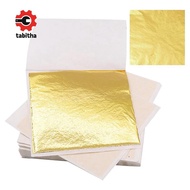 200 Piece Gold Sheets Gold Foil for Art Gilding Flakes Multipurpose 8.5x8 cm Gold Leaves Flakes Gold