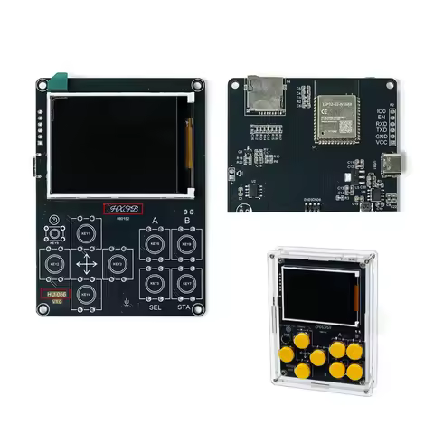 DIY Pixel Game Console Kit DIY Brazing Project Game Kit 51 Single Chip Game Console Weather Clock AI