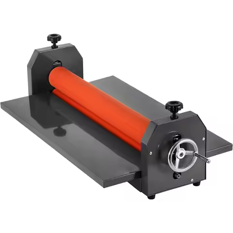 SucceBuy 51"x0.59"Manual Cold Roll Laminator Machine Sheets Document Plasticizer Fits Poster Paintin