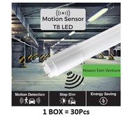 MXJ LED T8 18W Sensor Tube 4FT 2FT LED Glass Tube Microwave Radar Sensor Motion Infrared [30 Pcs]