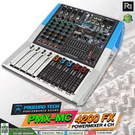 PROEURO TECH PMX MC4200FX POWER MIXER 4CH เพาเวอร์มิกเซอร์ 4 แชนแนล PMX MC 4200FX มี USB SD Card บลู