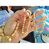 BAMBOO, Gentong, PADI bracelet equivalent to 3 tribes, 24k gold plated