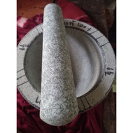 Stone Mortar With legend Pounder