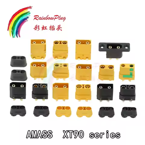 Amass XT90 Series XT90H XT90S XT90PB XT90PW XT90I XT90IPB XT90IPW XT90(2+2) -F -M Gold-plated Plug C