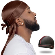 ForceWave Silky Durag for Men Wave Cap Satin Dorag for Men Women 360 Wave
