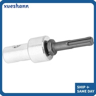 XUESHANN  Auger Drill Adapter, Connect to 4"/6" Auger Steel Garden Auger Power Drill Adapter, 2 Slot