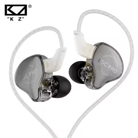 NEW KZ EDC PRO HIFI Best In-ear Wired Earphone Large Dynamic Drivers Monitor Headphone with Detachab