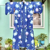 Kimono Yukata Blue Japanese Vintage