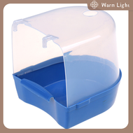 Warm Light กล่องพลาสติกใส่น้ำสำหรับอ่างอาบน้ำนกแก้วสำหรับนกแก้ว