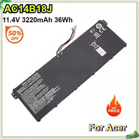 AC14B18J AC14B13J 11.4V 36WH Laptop Battery for Acer Aspire E3-111 E3-112 E3-112M ES1-531 MS2394 B11