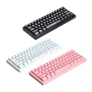 NUBWO NK-38 Wizardy Rubber Dome Switch Gaming Keyboard 60% คีย์บอร์ดเกมมิ่ง - (Black,Pink,White)