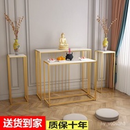 ZzModern Light Luxury Double-Layer God of Wealth Buddha Shrine Altar Fairy Table Incense Burner Table Household Buddha S