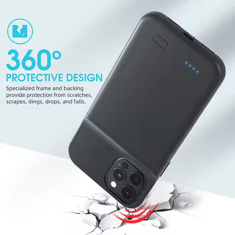 Battery Case For iPhone 12 13 14 15 Pro Max 14 Plus Power Case For iPhone 12 13 Mini 11 Extenal Batt