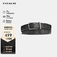 蔻驰COACH【官方直供】奢侈品男士针扣腰带双面可用F64825CQBK
