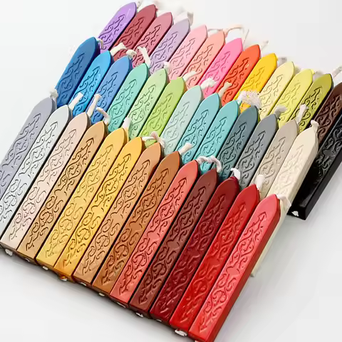 1PC Color Sealing Wax Stick DIY Vintage Stamp Seal Wax Wedding Invitation Envelope Seal Classic Gift