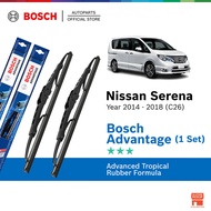 Bosch Advantage U Hook Wiper Set for Nissan Serena C26 (26"/14")