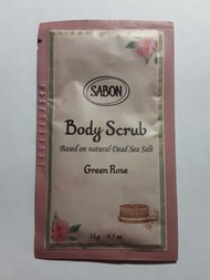 Sabon Green Rose Body Scrub 翠綠玫瑰死海鹽淨化修護身體磨砂 15g