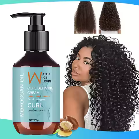 Moroccan Oil Curl Defining Cream for All Curl Types - Define and Separate with Biotin, Collagen & Ro
