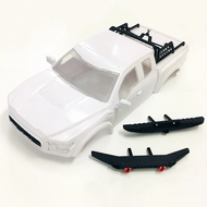 KYX Racing ABS Ford Raptor Hard Body with Bumper & Spare Tire Rack 325mm Body Shell White for RC Cra