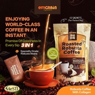 EMGRAIN VEGAN COLLAGEN WITH  ROBUSTA COFFEE（10 SACHETS PER PACK）