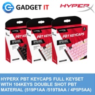 HYPERX PBT KEYCAPS FULL KEYSET WITH 104KEYS DOUBLE SHOT PBT MATERIAL (519P1AA /519T9AA / 4P5P5AA)