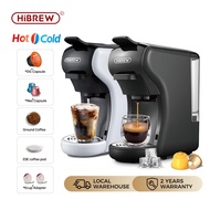 HiBREW 5 In 1 Capsule Coffee Machine HotCold Coffee Maker Machine For Nespresso Capsule, Ground Coffee ,Dolce Gusto, Kcup, ESE pods