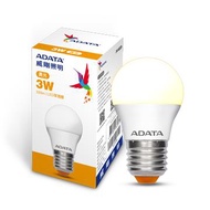 ADATA威剛3W大角度LED燈泡-黃光 AL-BUA45C4-3W30