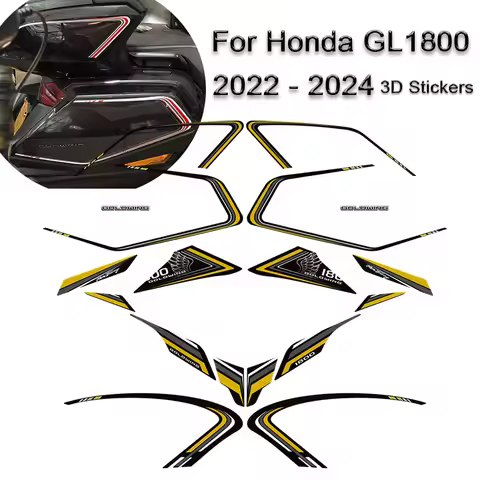 Tank Pad Grips Gas Kit Knee Fairing Fender Stickers For Honda Goldwing Gold wing GL1800 F6B Tour Pro